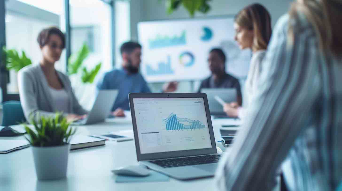 Dental marketing agency team reviewing patient growth and SEO analytics for a dental practice